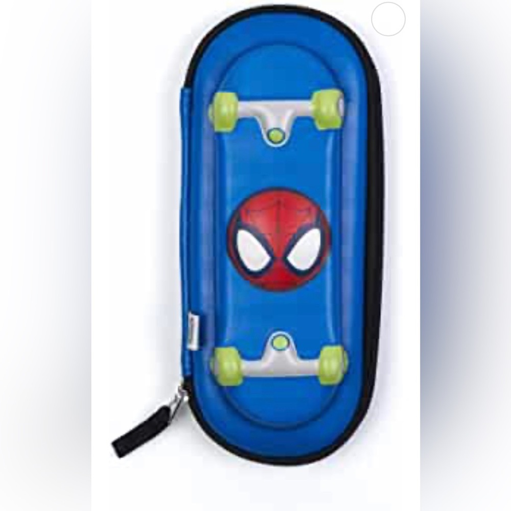 Marvel Spiderman skateboard pencil case Blue new Yoobi
